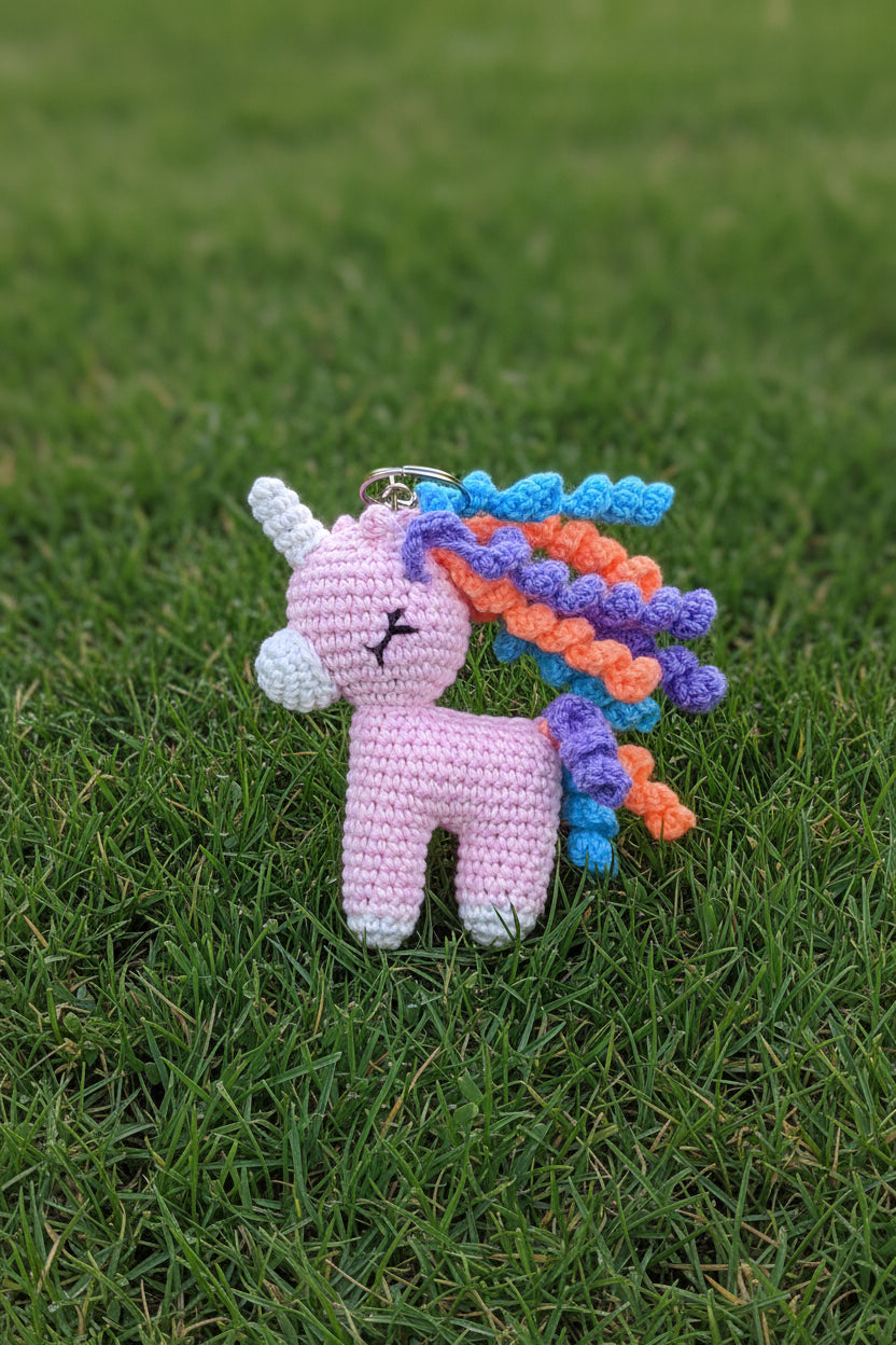 Unicorn keychain charm