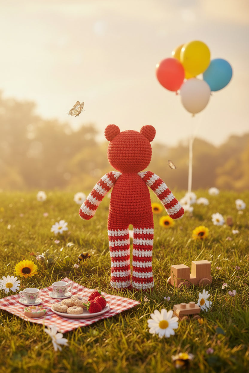 Bear with bow