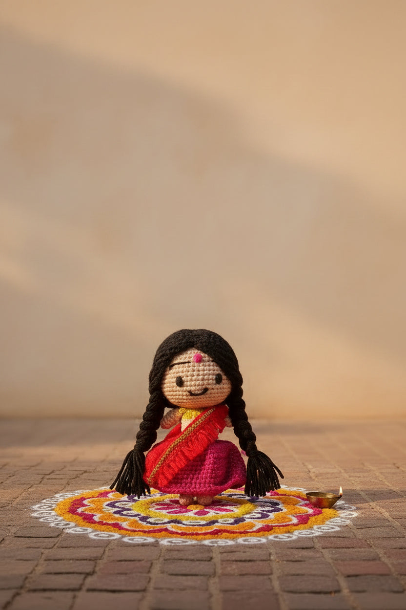 Indian Woman miniature doll