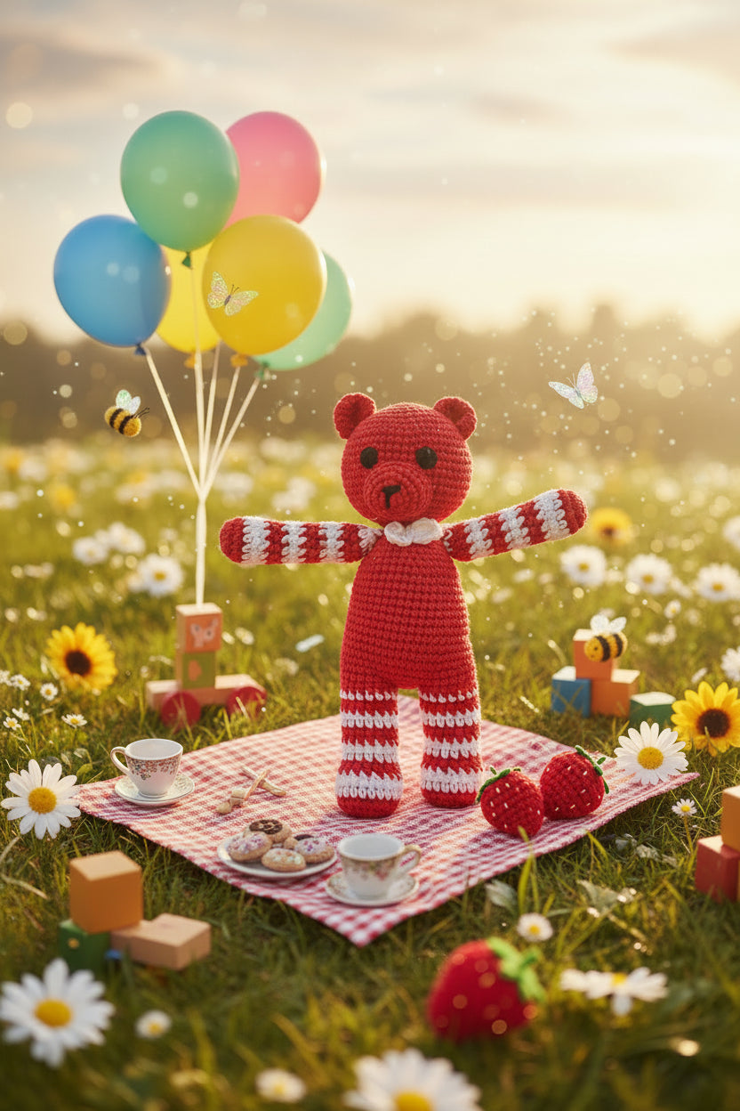 Bear with bow